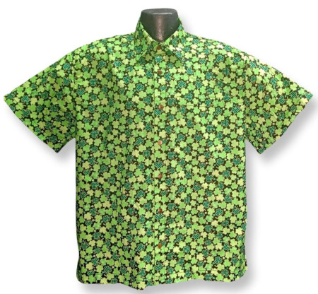 St. Patrick's Day Hawaiian shirt- Made in USA- Cotton